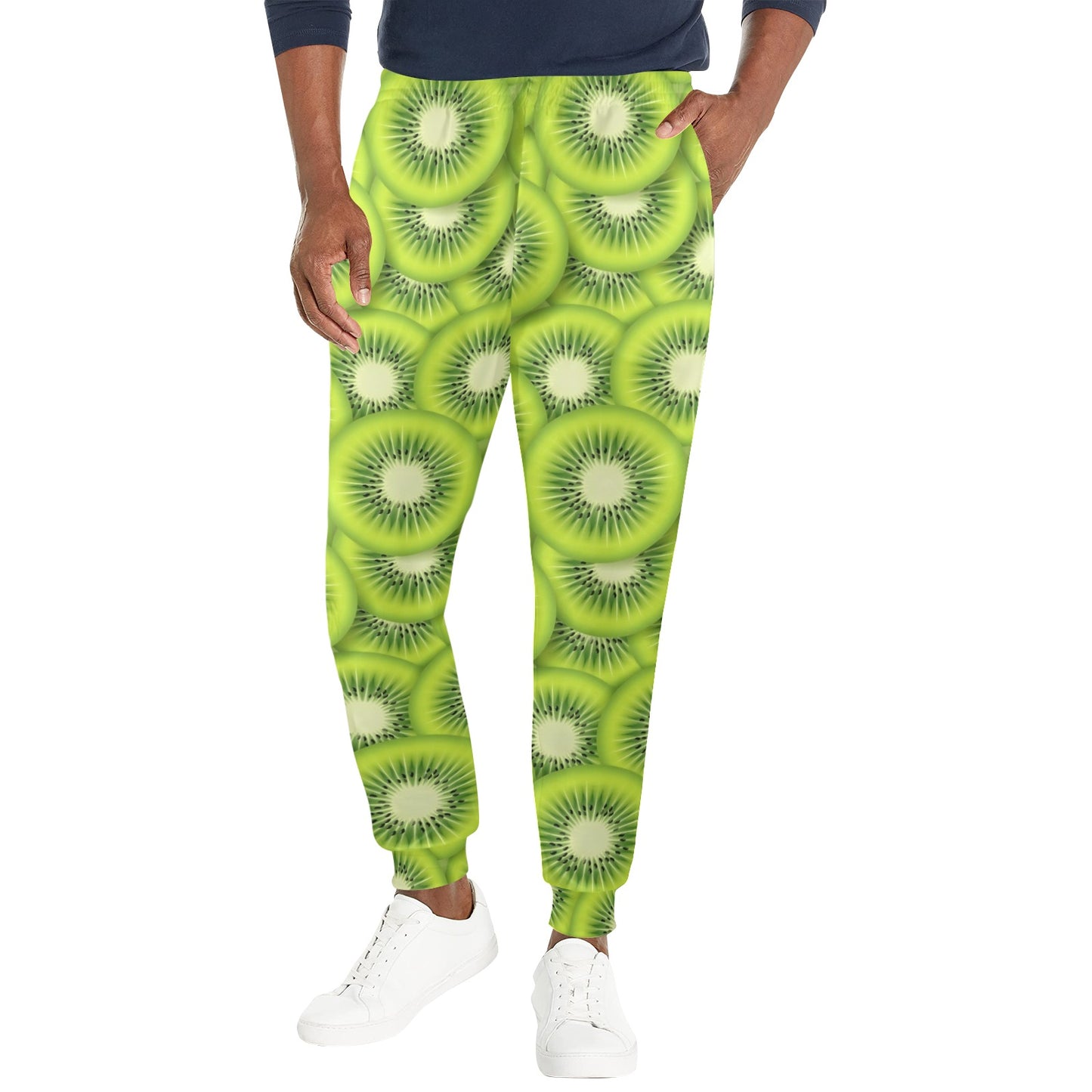 Kiwi Pattern Print Design KW01 Men's Casual Track Pants
