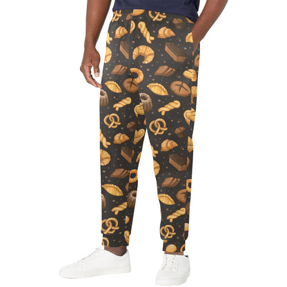 Bread Pattern Print Design 05 Men's Casual Track Pants