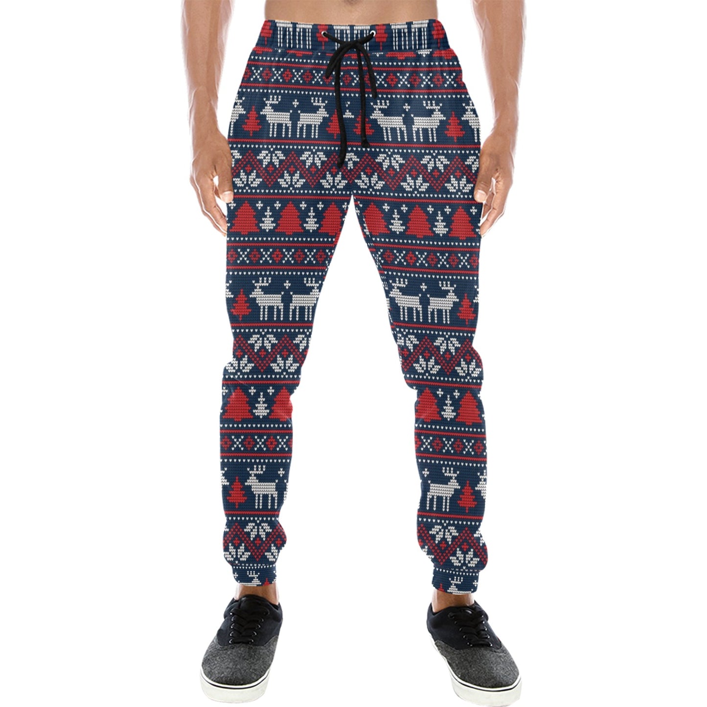 Reindeer Print Design LKS405 Men's Sweatpants