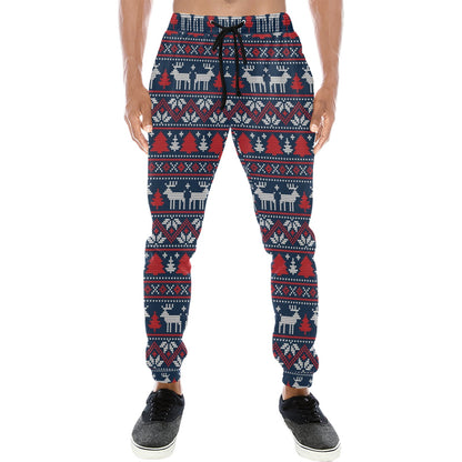 Reindeer Print Design LKS405 Men's Sweatpants