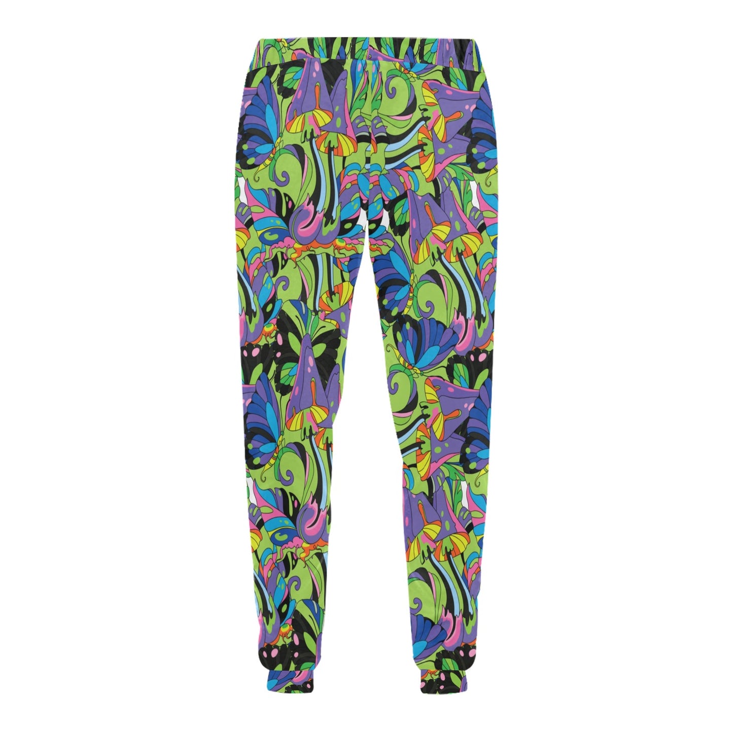 Psychedelic Trippy Mushroom Themed Men's Sweatpants
