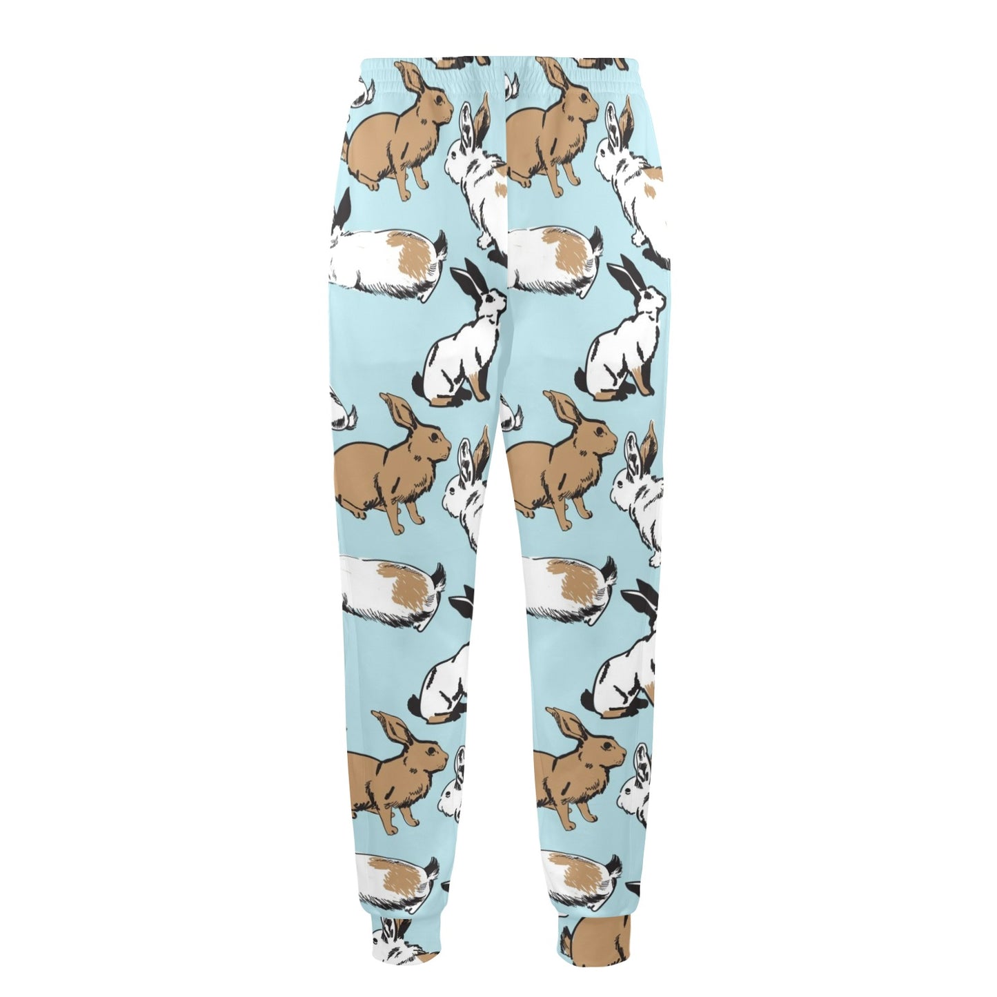 Rabbit Pattern Print Design RB018 Men's Casual Track Pants