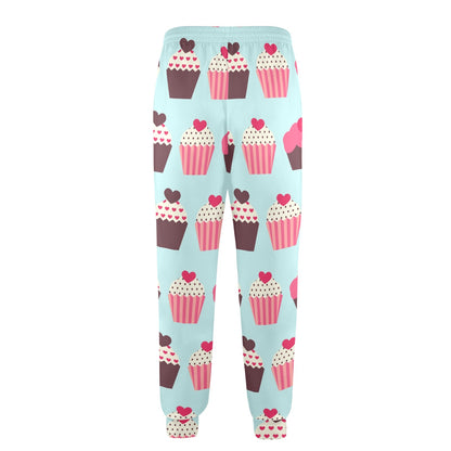 CupCake Print Pattern Men's Casual Track Pants
