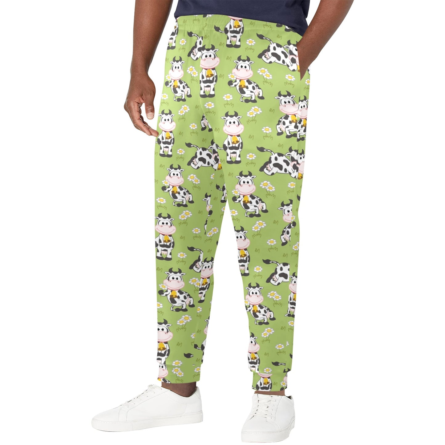 Cattle Print Design LKS401 Men's Casual Track Pants