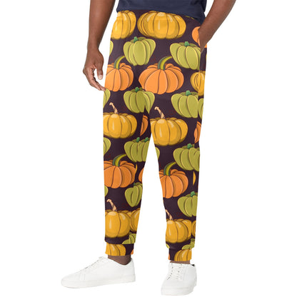 Pumpkin Pattern Print Design A01 Men's Casual Track Pants
