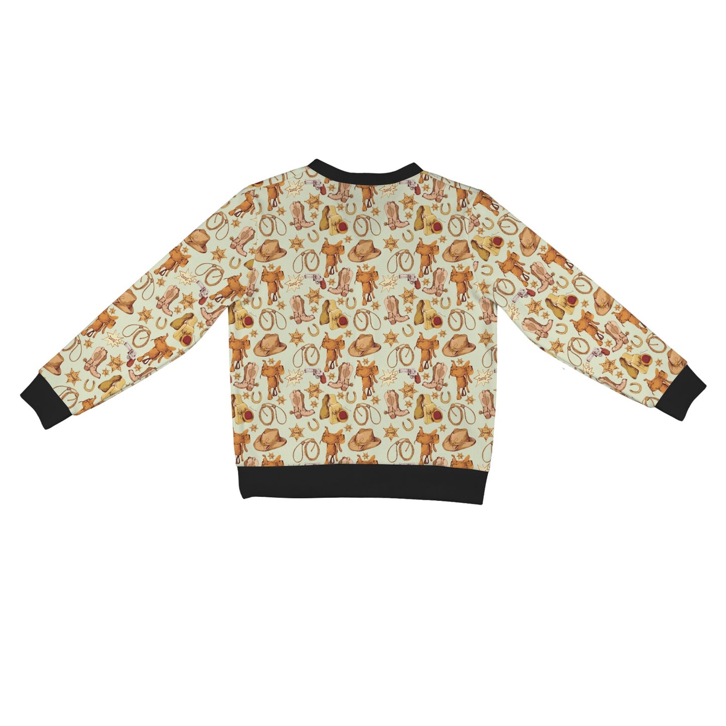 Western Cowboy Design Pattern Women's Cardigan