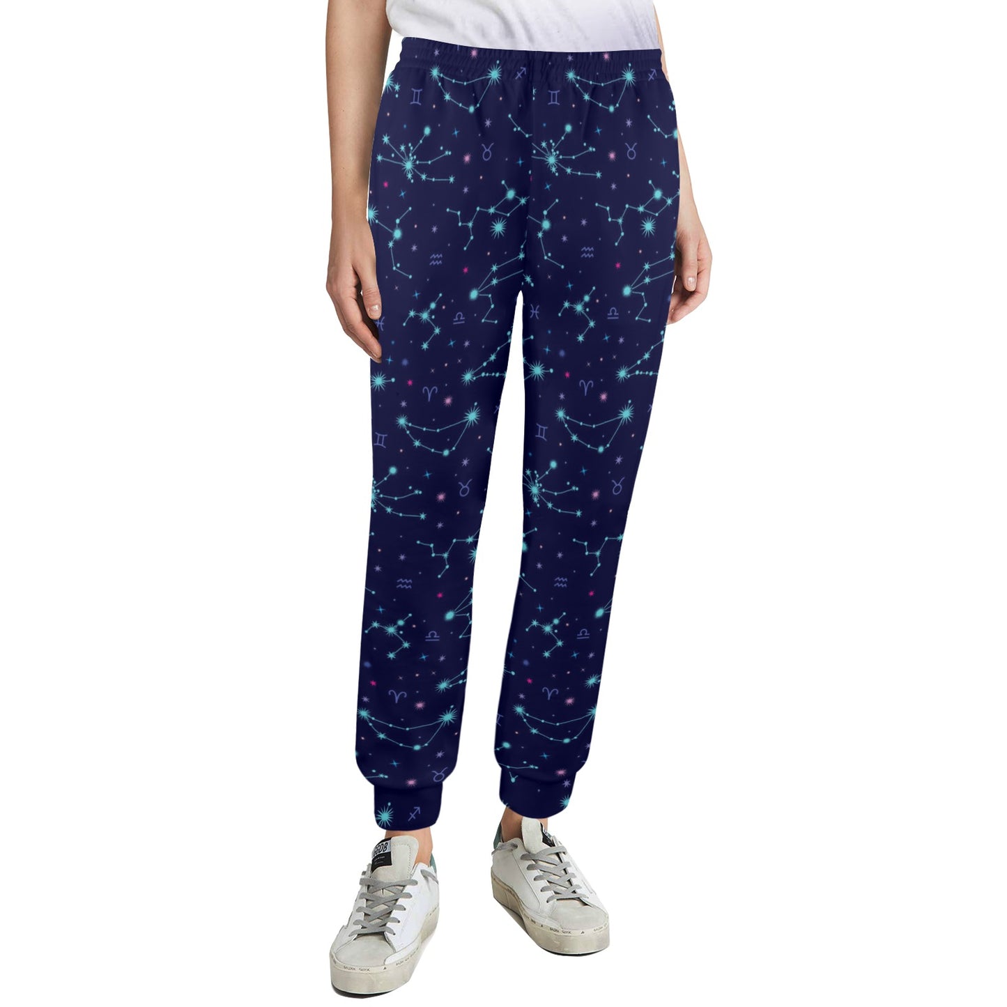 Constellation Pattern Print Design 01 Women's Casual Track Pants