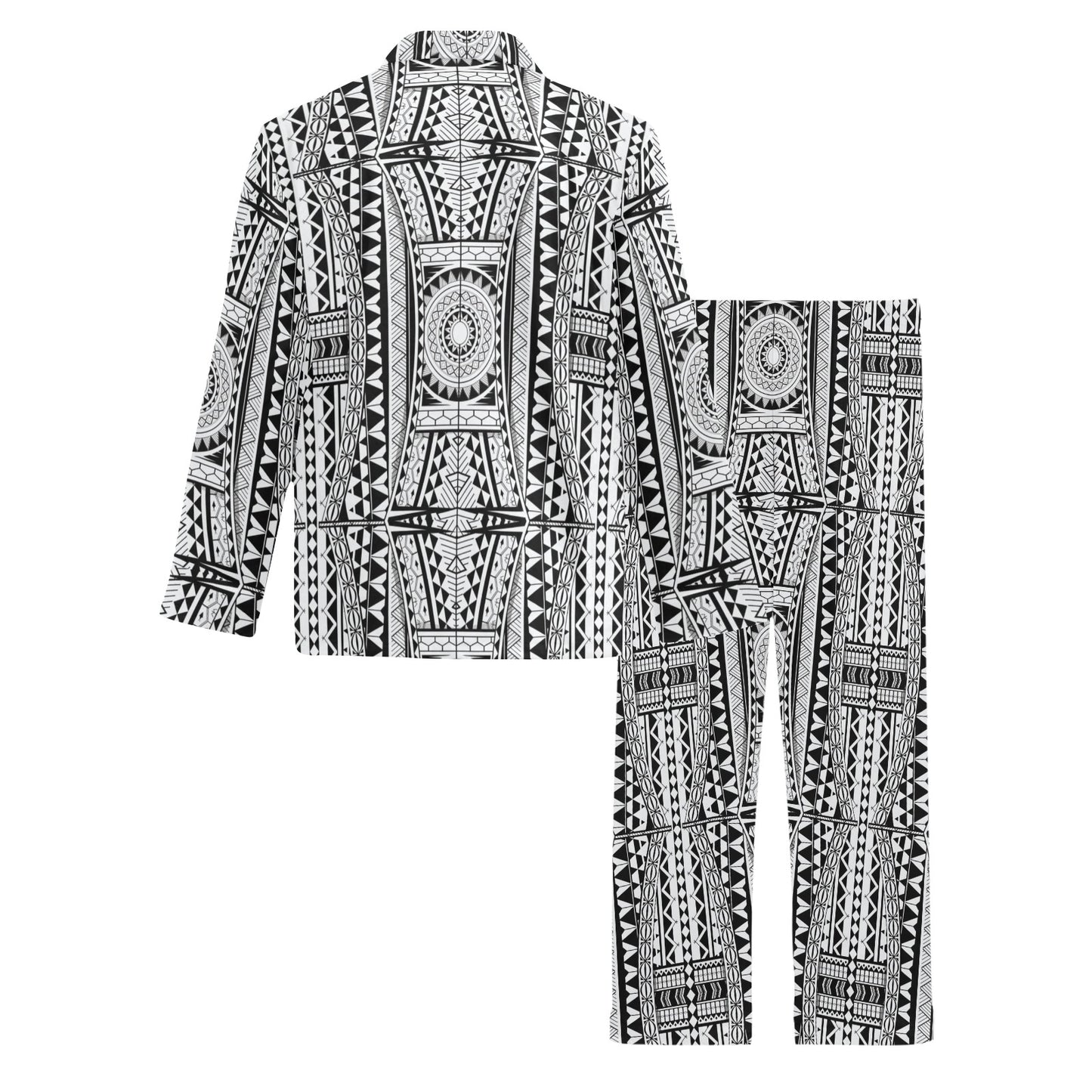Polynesian Tattoo Design Men's Long Pajama Set