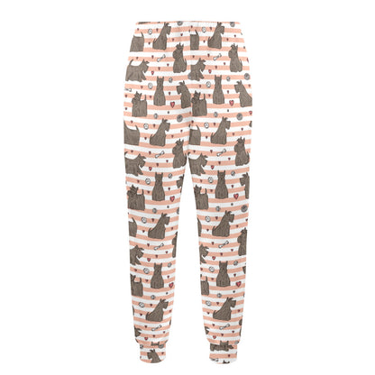 Scottish Terriers Print Design LKS3016 Men's Casual Track Pants