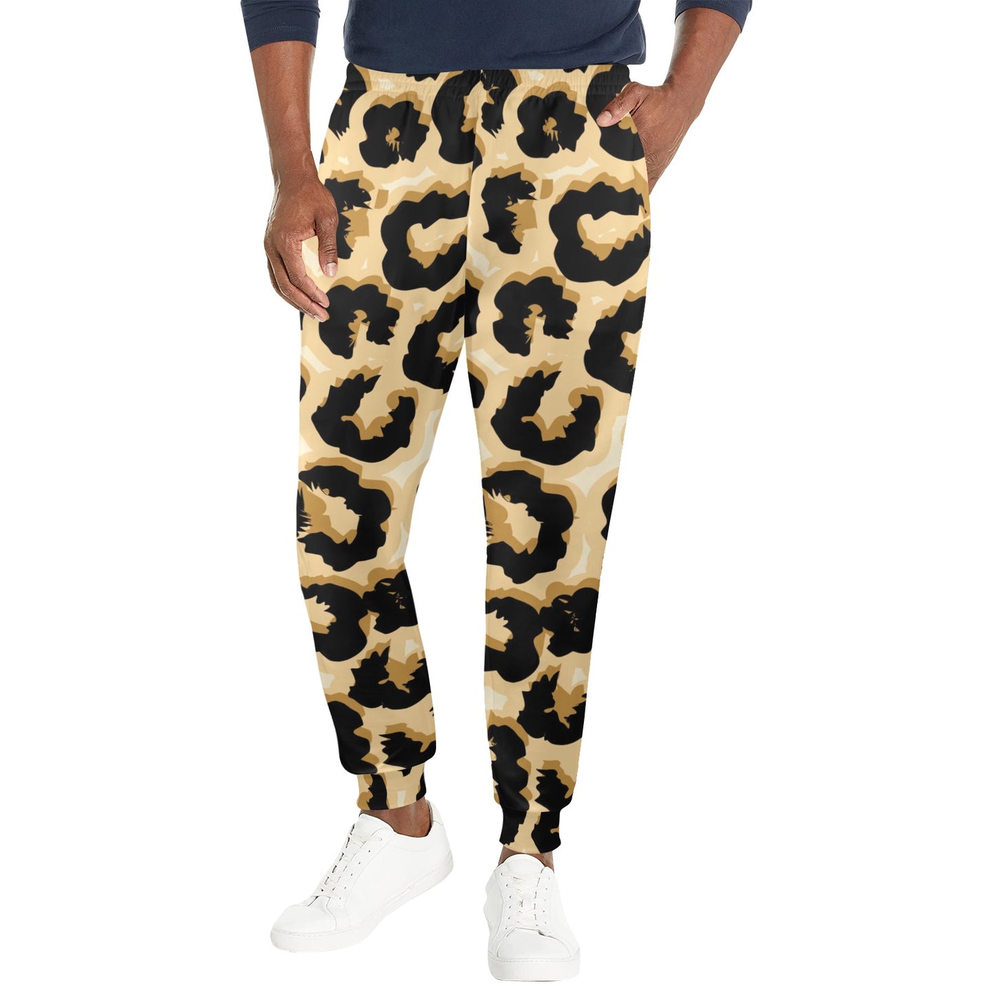 Jaguar Skin Pattern Print Design 02 Men's Casual Track Pants