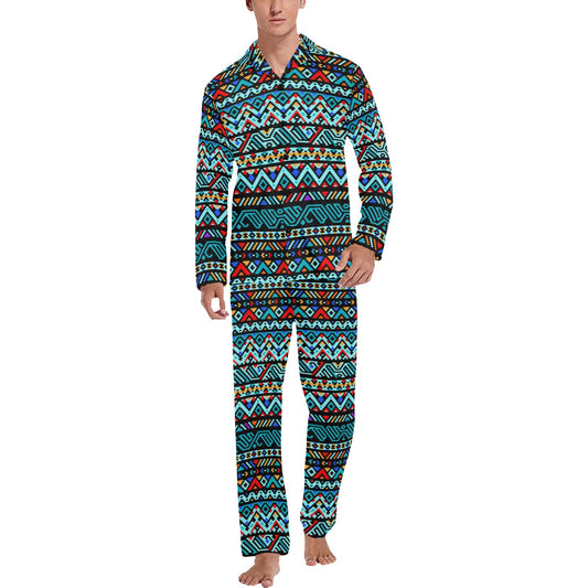 Southwestern Style Men's Long Pajama Set