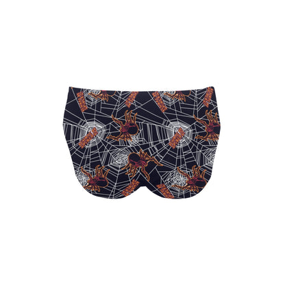 Tarantula Spiderwebs Pattern Print Design 01 Men's Swimming Briefs