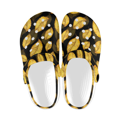 Elm Leave Summer Print Pattern Unisex Clogs Shoes