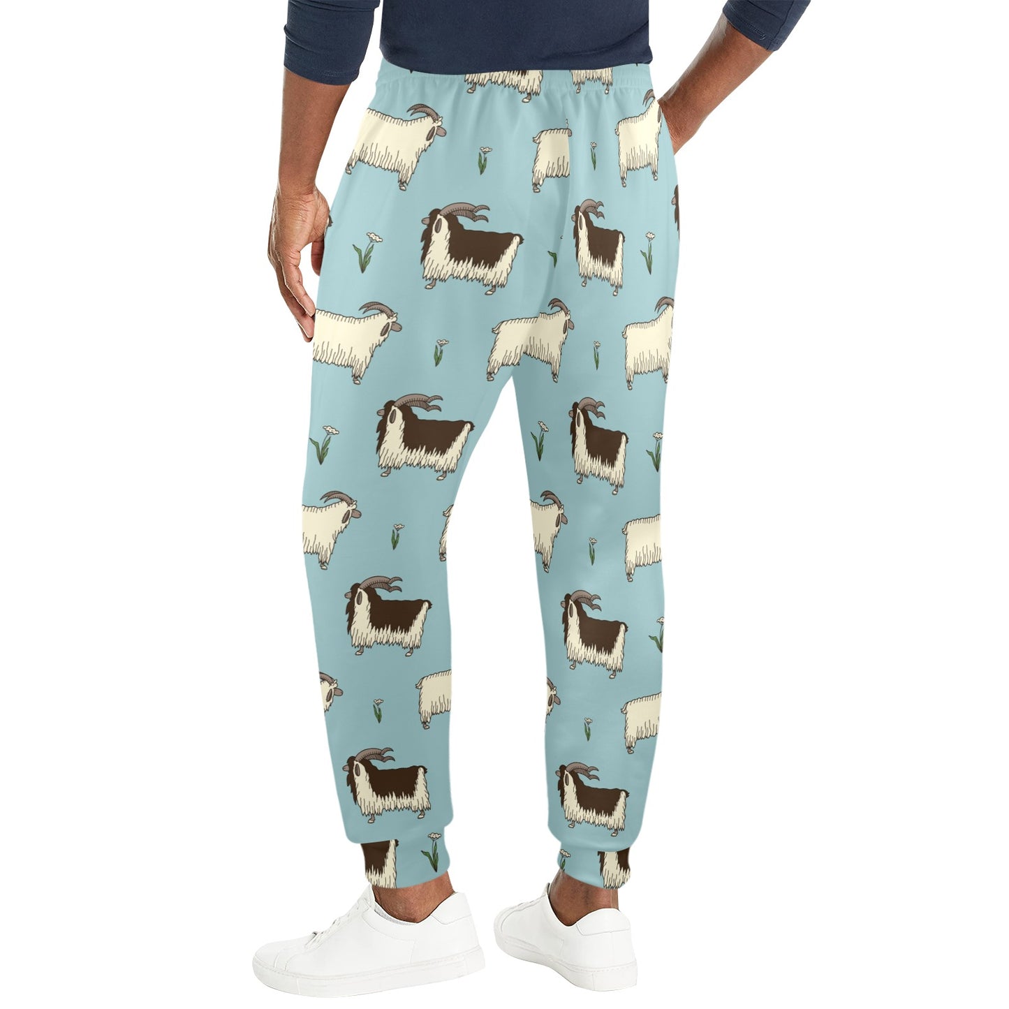 Goat Pattern Print Design 02 Men's Casual Track Pants