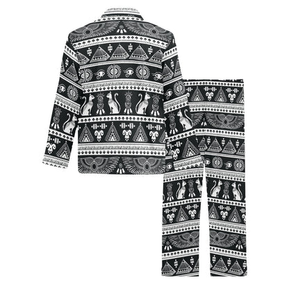 Tribal Pattern Print Design LKS305 Men's Long Pajama Set