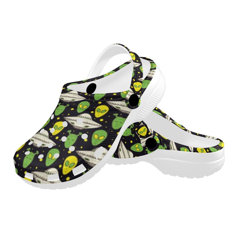 Alien UFO Pattern Unisex Clogs Shoes