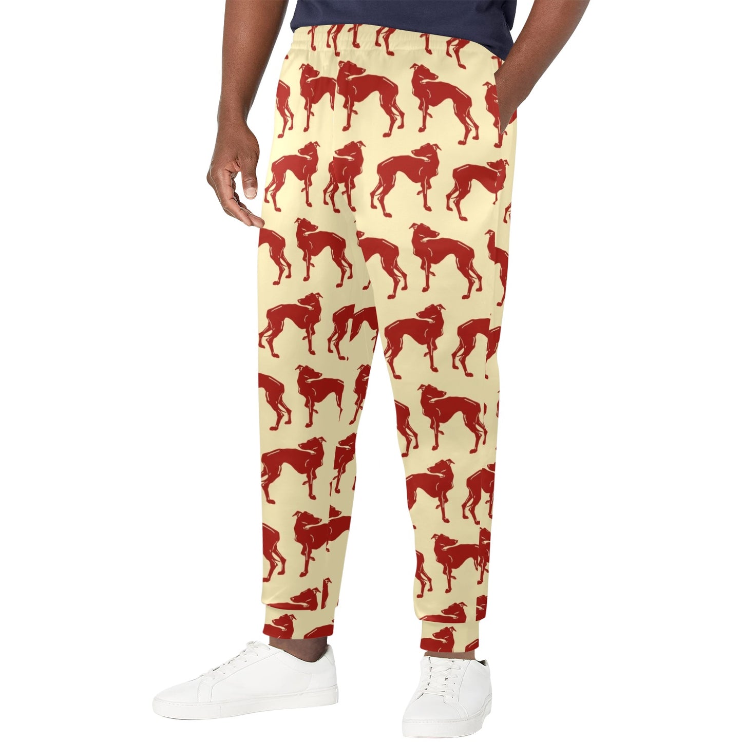 Greyhounds Design Print Pattern JJ0294 Men's Casual Track Pants