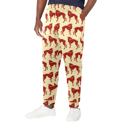Greyhounds Design Print Pattern JJ0294 Men's Casual Track Pants