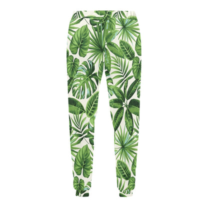 Tropical Flower Pattern Print Design TF013 Men's Sweatpants