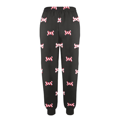 Dog Bone Pattern Print Design 04 Women's Casual Track Pants