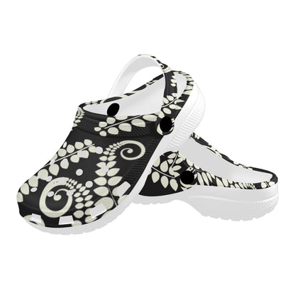 Fern Leave Print Pattern Unisex Clogs Shoes