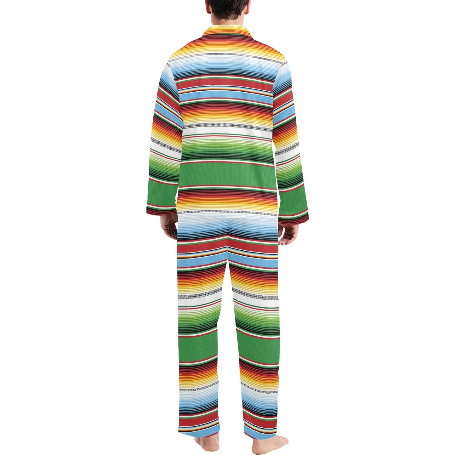 Serape Print Design LKS302 Men's Long Pajama Set