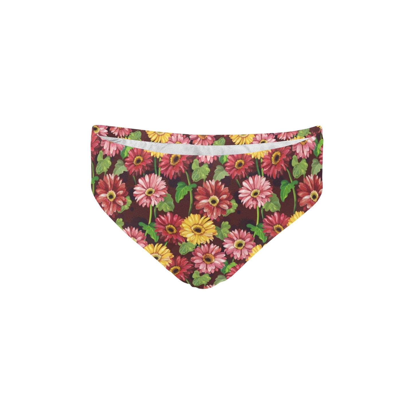 Daisy Gerbera Print Pattern Men's Swimming Briefs