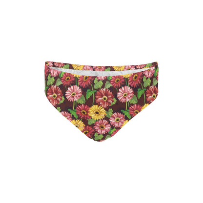 Daisy Gerbera Print Pattern Men's Swimming Briefs