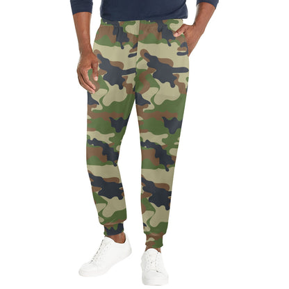 Army Camouflage Pattern Print Design 01 Men's Casual Track Pants
