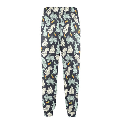 Bunny Pattern Print Design 04 Men's Casual Track Pants