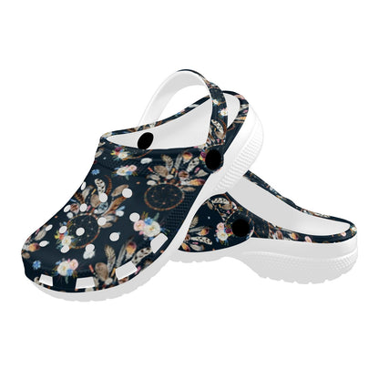 Dream Catcher Boho Floral Style Unisex Clogs Shoes