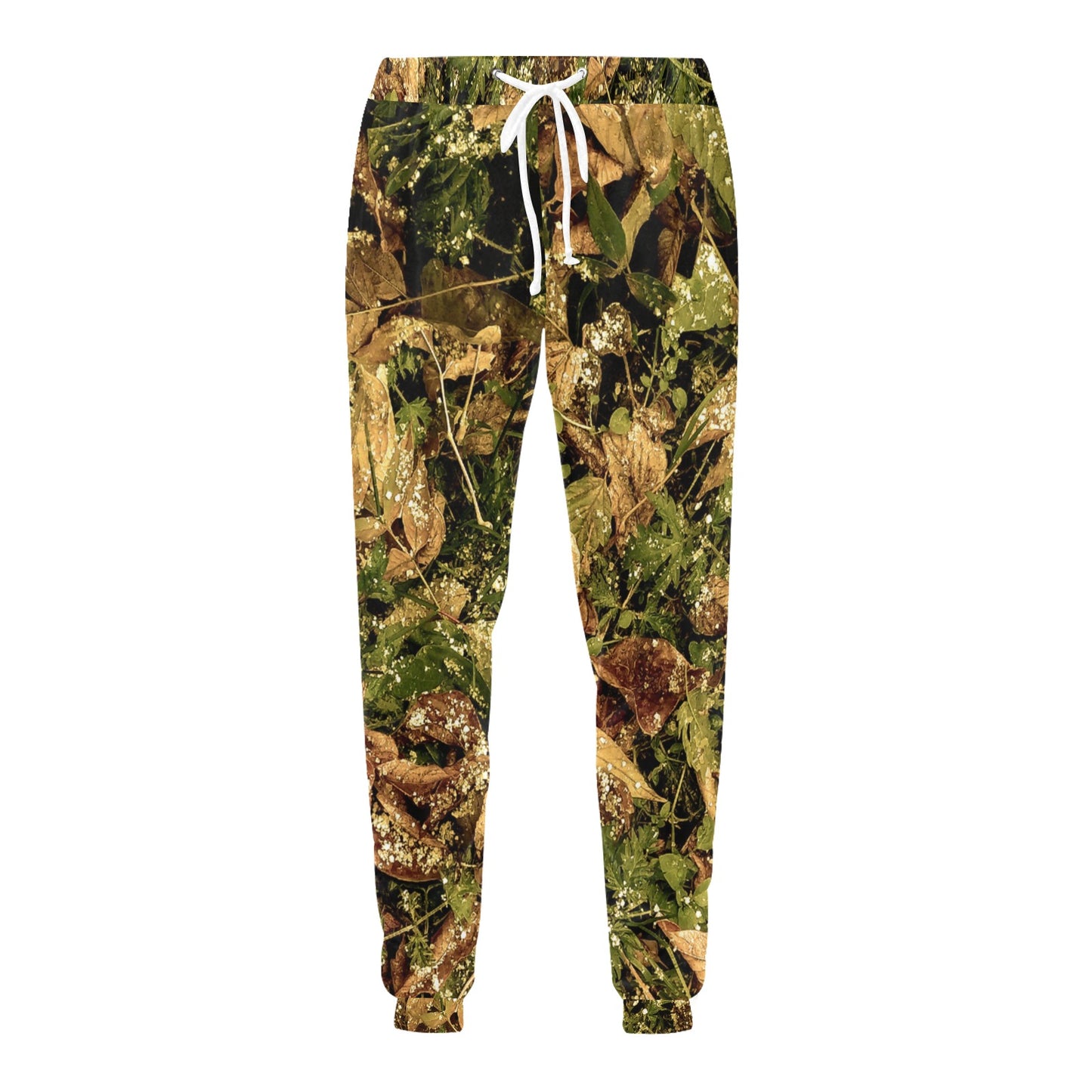 Camo Realistic Tree Forest Texture Print Men's Sweatpants