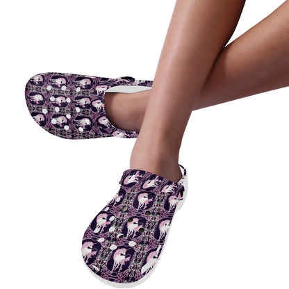 Unicorn Fantastic Flower Unisex Clogs Shoes