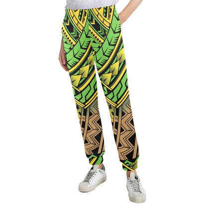 Polynesian Tribal Color Women's Casual Track Pants