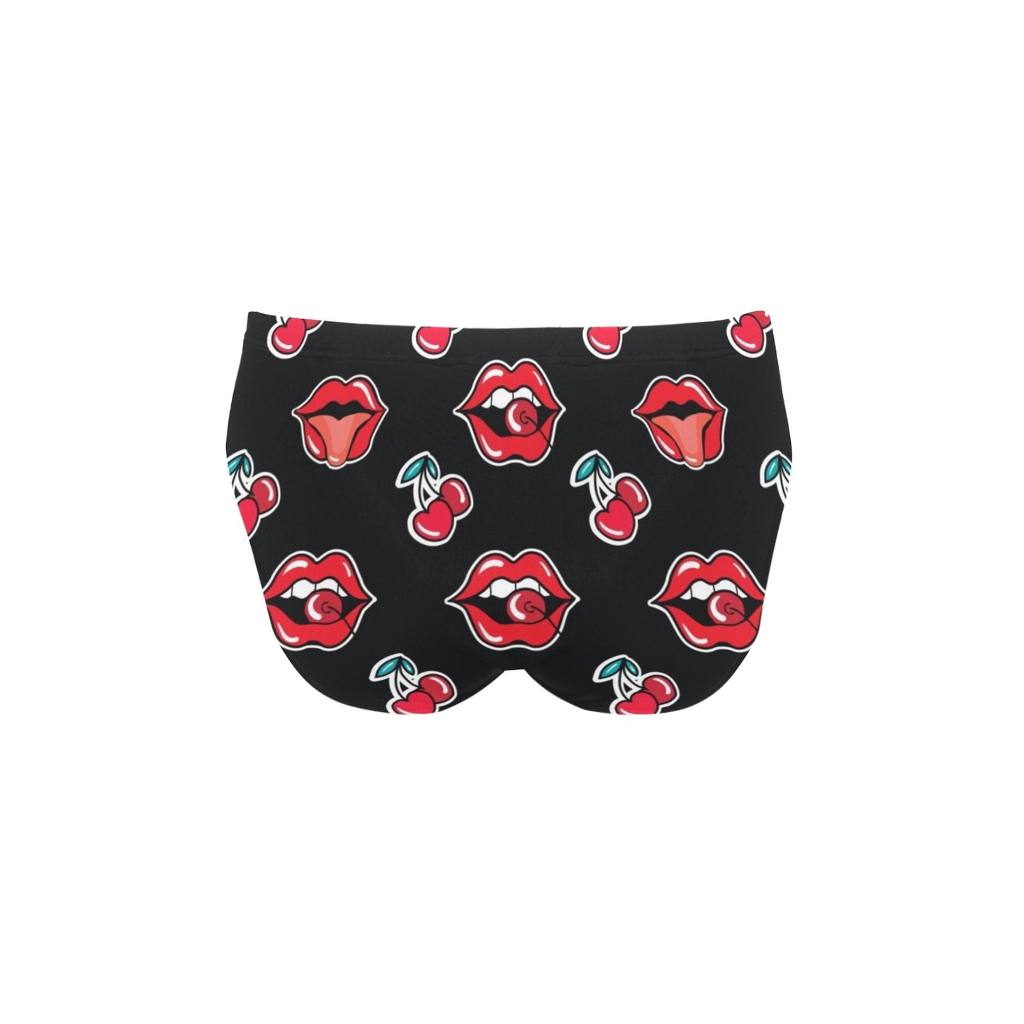 Cherry Pattern Print Design CH04 Men's Swimming Briefs