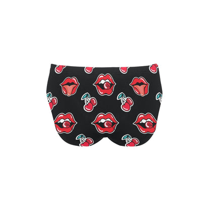 Cherry Pattern Print Design CH04 Men's Swimming Briefs