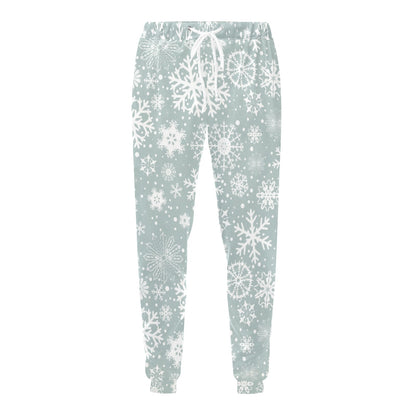 Snowflake Print Design LKS303 Men's Sweatpants