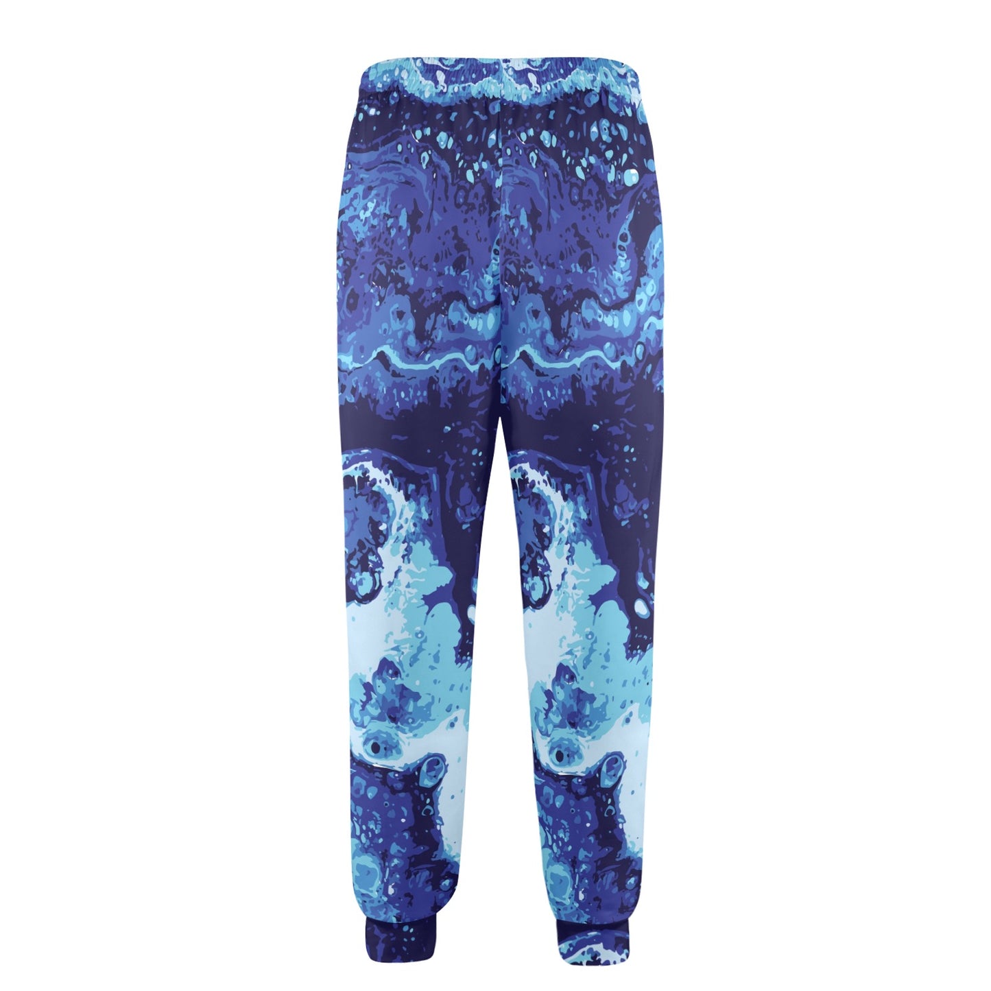Ocean Liquid Pattern Print Design A03 Men's Casual Track Pants