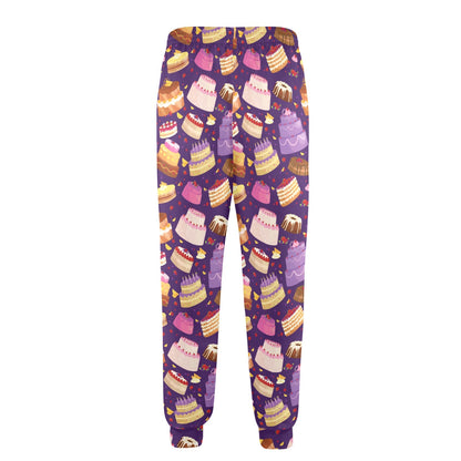 Cake Pattern Print Design 05 Men's Casual Track Pants