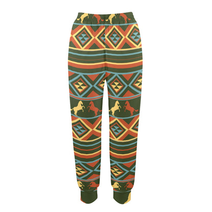 Horse Western Pattern Women's Casual Track Pants