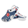 American Football Helmet Design Pattern Unisex Clogs Shoes