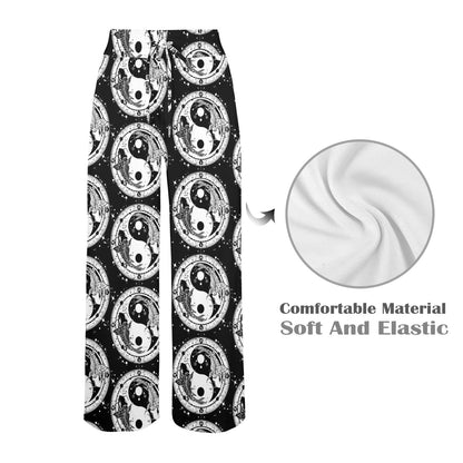 Yin Yang Koi Fish Women's Wide Leg Lounge Pants