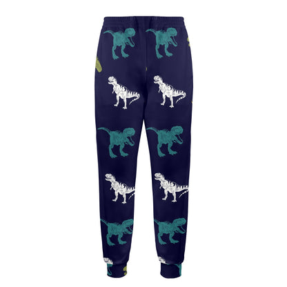 T Rex Pattern Print Design A07 Men's Casual Track Pants