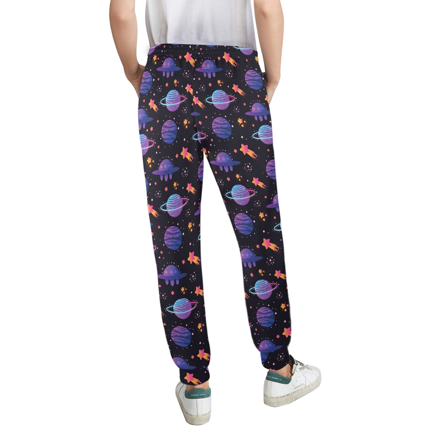 UFO Star Galaxy Print Design LKS308 Women's Casual Track Pants