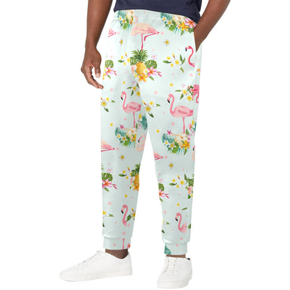 Flamingo Sweet Pattern Men's Casual Track Pants