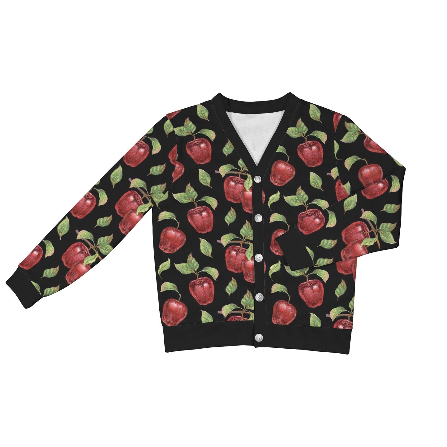 Apple Pattern Print Design AP011 Women's Cardigan