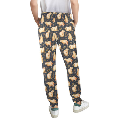 Capybara Pattern Print Design 02 Women's Casual Track Pants