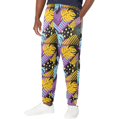 funky Design Print Pattern JJ0237 Men's Casual Track Pants