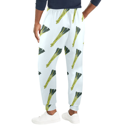 Leek Pattern Print Design 03 Men's Casual Track Pants