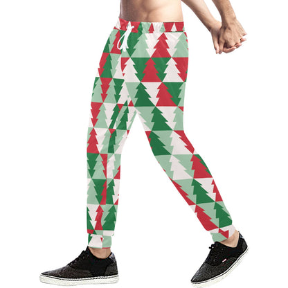 Christmas Tree Pattern Print Design 01 Men's Sweatpants